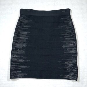 Black Guess Bandage Style Mini Skirt